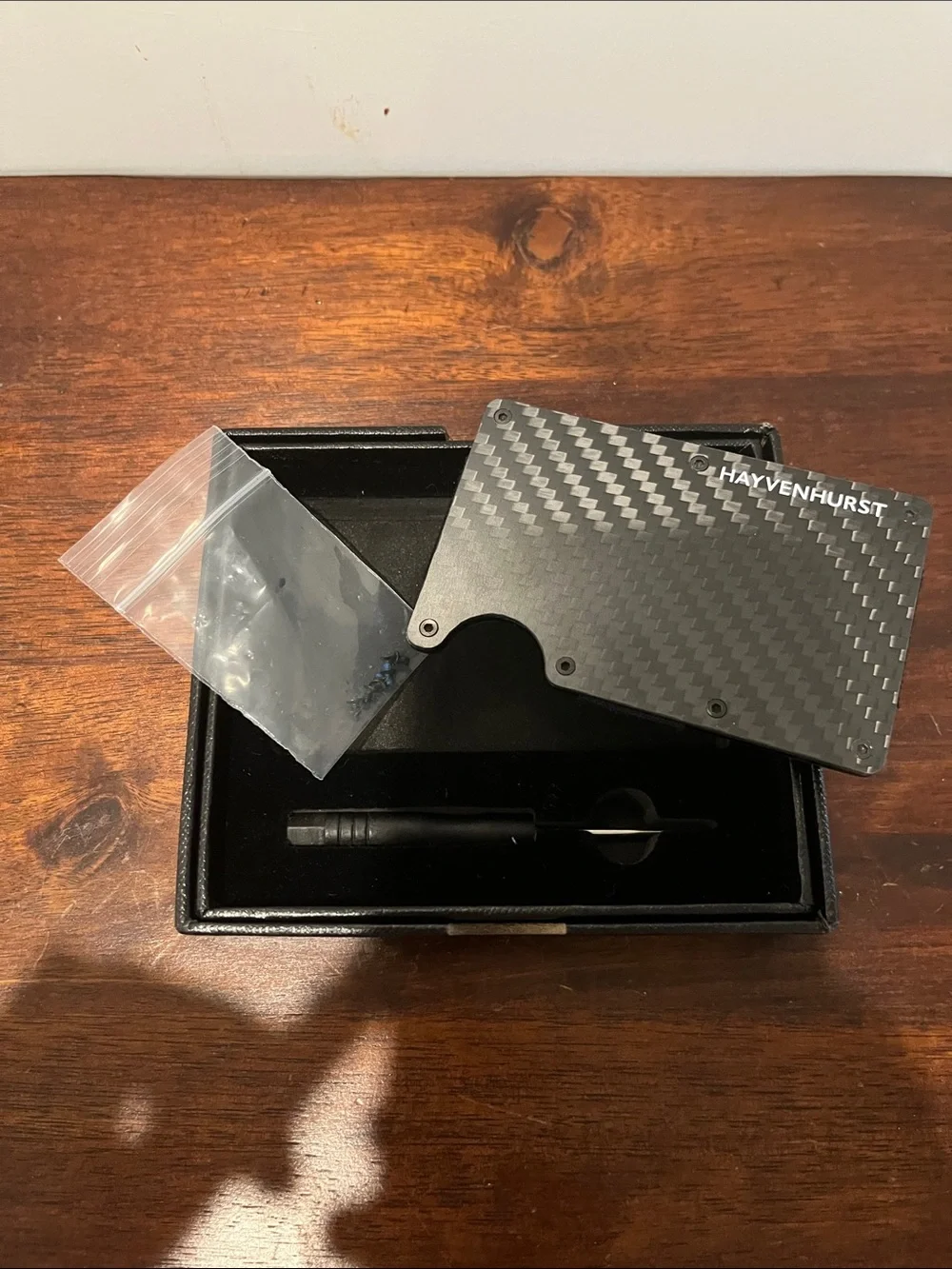 Hayvenhurst Carbon Fiber Wallet Card - Black